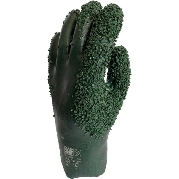 Luva de PVC com palma granulada 26 cm SE 6262 - PRGSAFEX