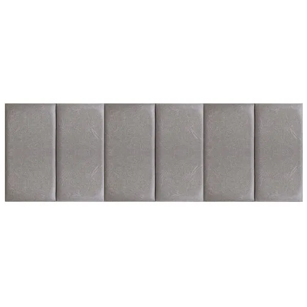 Cabeceira Modular Queen Bella Arte Corino Cinza (MP)