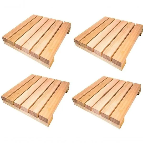 Piso Ripado Industrial 30X30Cm Resistente Para Casas