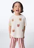 Blusa Infantil Menina Toddler Com Apliques - Creme 002