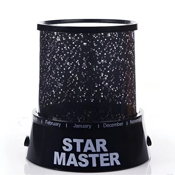 Luminária Abajur Projetor de Teto e Parede Infantil Estrelas Led Usb Bivolt Preto Yeet Luminária Abajur Projetor de Teto e Parede Infantil Led Usb Bivolt Preto Yeet