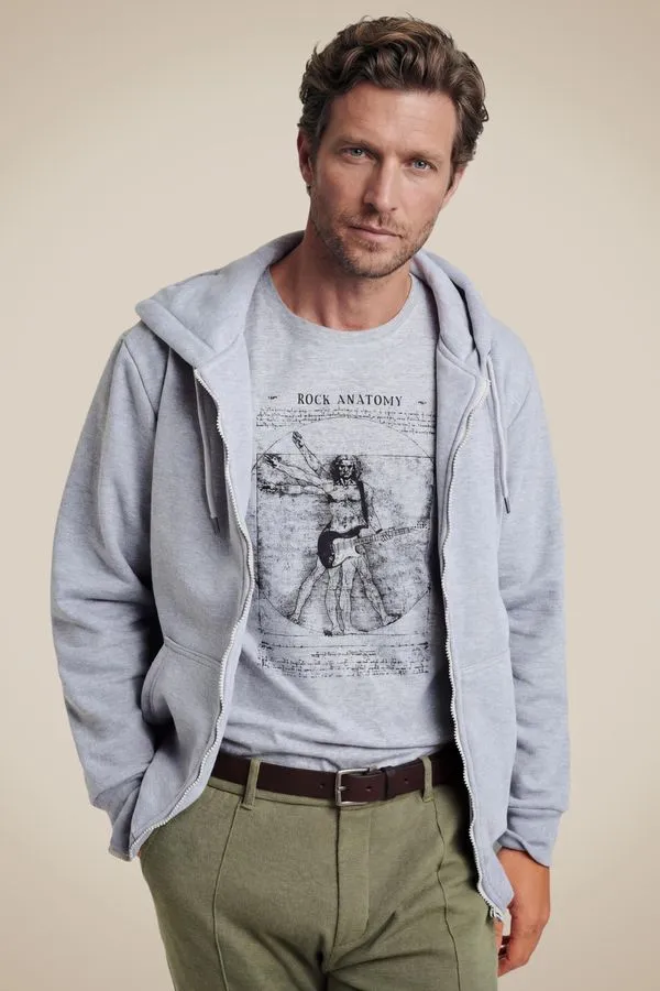Camiseta Rocky Anatomy Cinza Mescla - P