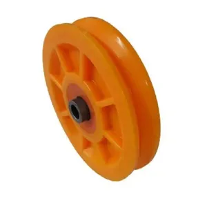 Roldana Nylon Laranja 75mm (3) Tipo V Para Cantoneira - Ferrosul