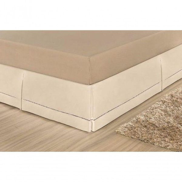 Saia Para Cama Box Queen Juliana - Palha