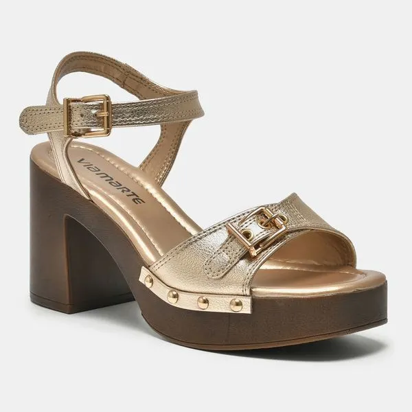 Sandália Plataforma Dourado 311-005-01 37