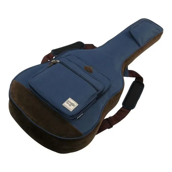Bag para Violão IAB541-NB Powerpad Revestimento Acolchoado Zíperes Reforçados Azul Naval Ibanez Bag para Violão IAB541-NB Powerpad Acolchoado Azul Naval Ibanez