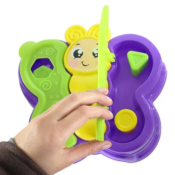 Brinquedo de Encaixe Educativo Mesa Abelha Asa Abre e Fecha Colorido com Peças Geométricas JP Brink Brinquedo Educativo Mesa Abelha Asa Abre e Fecha Colorido com Peças para Encaixar JP Brink