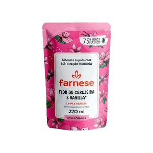 Sabonete Líquido Farnese Refil Flor De Cerejeira 220ml