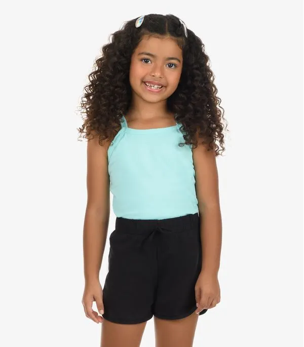 Regata De Alça Infantil Menina Rovi Kids Azul 1
