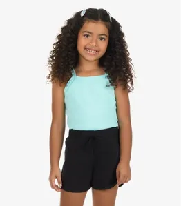 Regata De Alça Infantil Menina Rovi Kids Azul 1