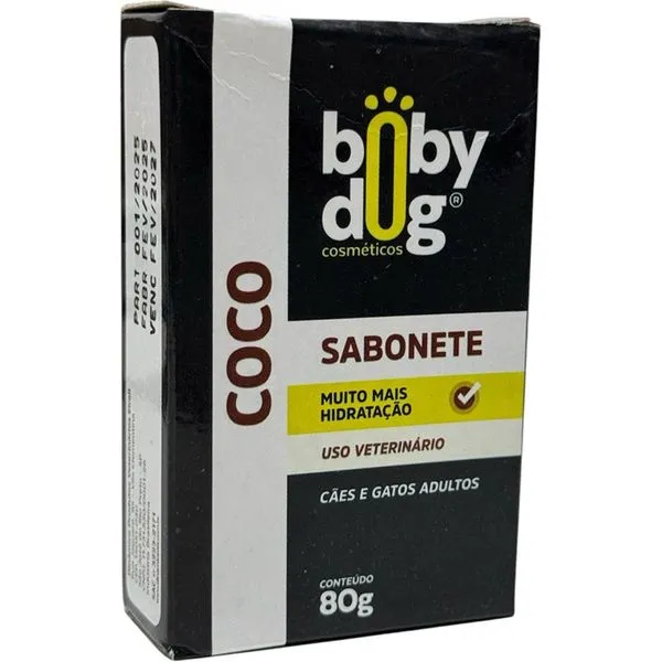 Sabonete De Coco Boby Dog Para Cães E Gatos 80G (MP)