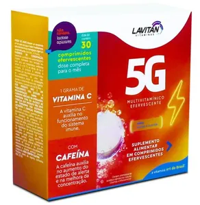 Suplemento Lavitan 5g Laranja E Acerola 30 Comprimidos Efervescentes