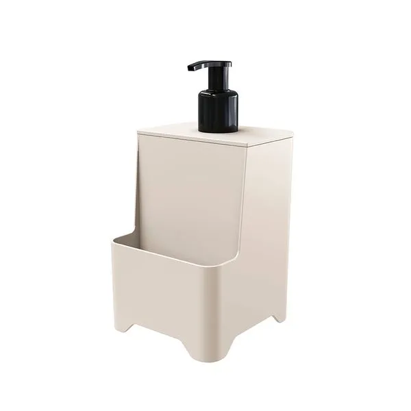 Dispenser Para Detergente/ Esponja Smile Polipropileno Areia 650ml 1517AR - Stolf