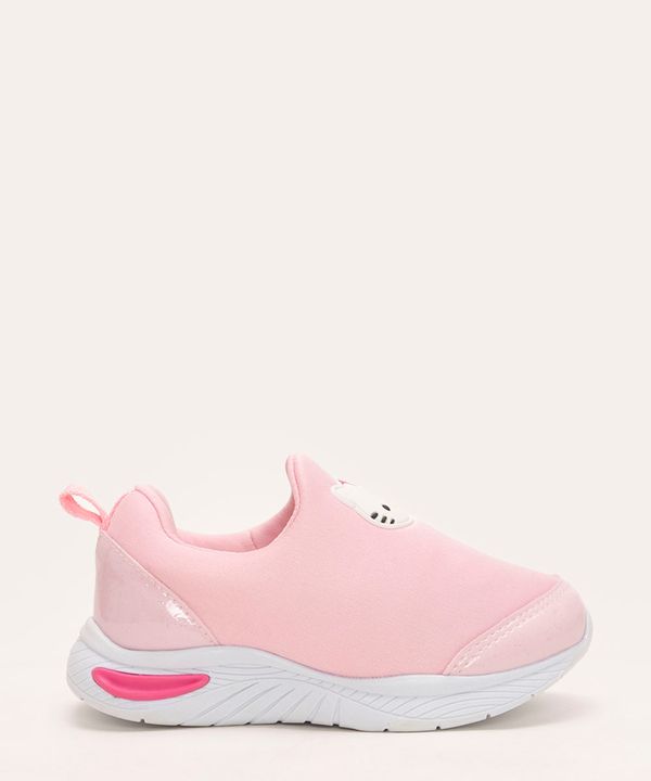 tênis infantil calce fácil hello kitty rosa 27