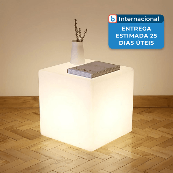 Luminária Mr.Go Decorativo Quadrado 35cm Branco A-MBI
