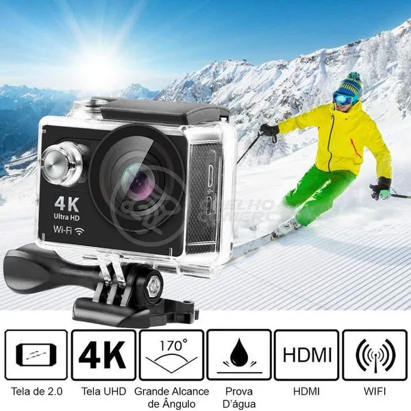 Go Cam Camera Vídeo Action Wifi 4K Ultra Hd Dv 30M