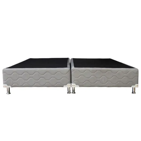 Base Cama Box King Bioflex Premium Cinza 38x204x195cm (MP)