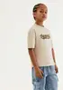 Camiseta Infantil Menino Estampada Em Algodão - Bege 004