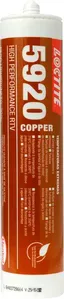 Silicone Alta Temperatura 315ºC Cobre 5920 300g 284474 - Loctite