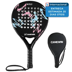 Raquete Tennis Camewin Preto Rosa 4018 J-MBI