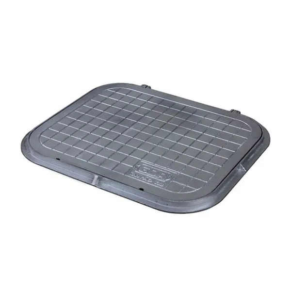 Tampa Tampão de Chão Articulado T27 para Caixa de Passagem Retangular 54x42cm Prata GDA Industria e Distribuidora Tampa Tampão de Chão Articulado T27 para Caixa de Passagem 54x42cm Prata GDA Industria