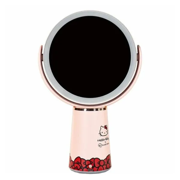 Espelho Duplo Klass Vough Hello Kitty Aumento 10x Com LED 1 Unidade