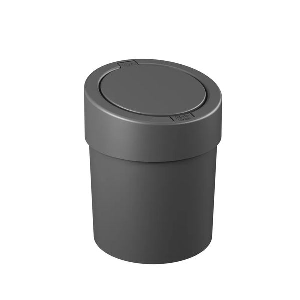Lixeira Press 5,4L Cinza Chumbo Coza