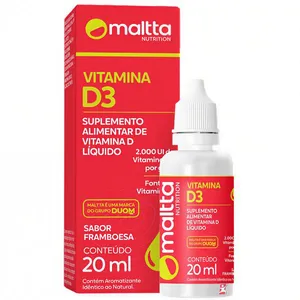 VITAMINA D3 CONCENTRADA COLECALCIFEROL 2000UI POR GOTA 20ML 570 DOSES – MALTTA NUTRITION