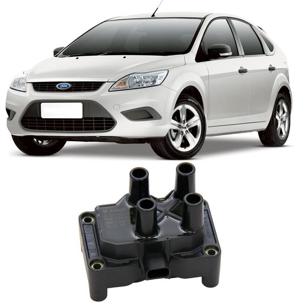 Bobina de Ignição 4 Pinos Bosch Ford Ecosport Fiesta Focus 221503485