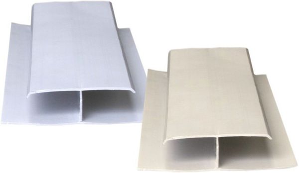 Emenda Forro PVC H Plasflex 7mm Branco Gelo 6m