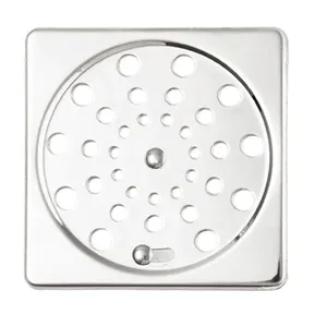 Ralo de Banheiro Quadrado Antiodor Abre e Fecha Inox 9,4x9,4x0,3cm LM4274 - honeyhome
