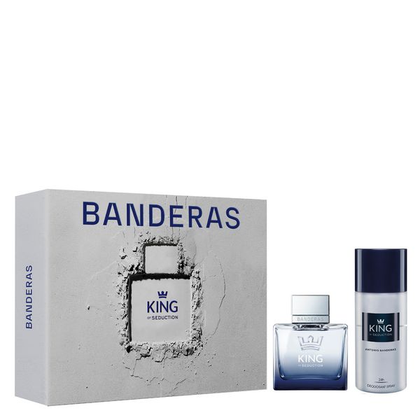 Kit Perfume Banderas King of Seduction For Men Masculino - Eau de Toilette 100ml + Desodorante 150ml Coffret