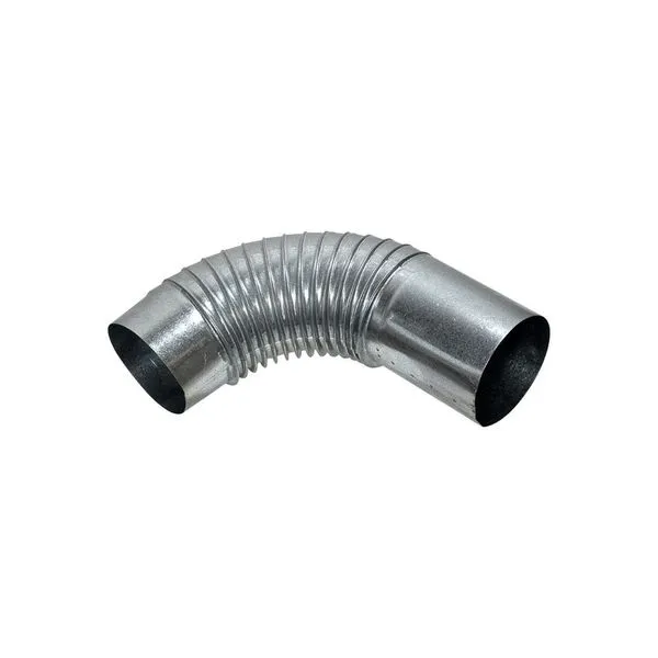 Curva de Chaminé 115mm para Fogão a Lenha Churrasqueira e Lareira Cinza Fundição Petrópolis Curva de Chaminé 115mm para Fogão a Lenha Cinza Fundição Petrópolis