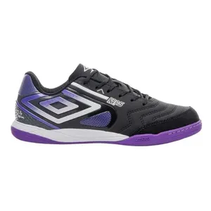 Chuteira Futsal N°42 Umbro Pro 5 Bump Club Preto E Roxo (MP)