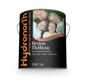 Resina Multiuso Base Solvente Fosco Hydronorth Resina Multiuso Base Solvente Fosco Incolor 3,6L Hydronorth