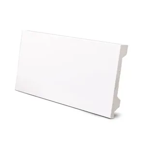Rodapé de Poliestireno Branco Liso 240x7x1,5cm para Acabamento de Piso e Parede Finottato Rodapé Poliestireno Branco Liso 240x7x1,5cm para Acabamento Finottato