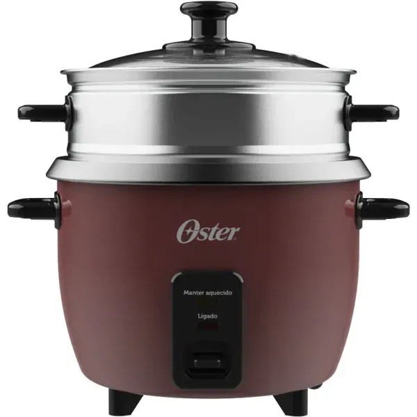 Panela Elétrica de Arroz 1L Oster Bordô - 220V
