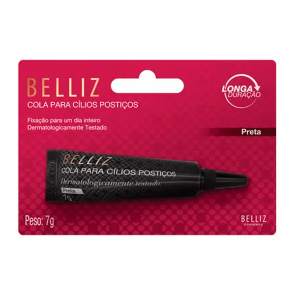 Cola Para Cílios Posticos Belliz Preta 7g
