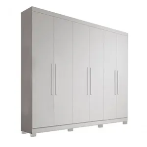 Guarda-roupa 6 Portas 1,80m Com Pés Sergipe Bianchi