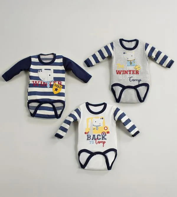 Kit Body Aula de Inverno com 3 unidades Cinza - G