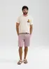 Bermuda Básica Masculina Chino Em Sarja - Rosa 048