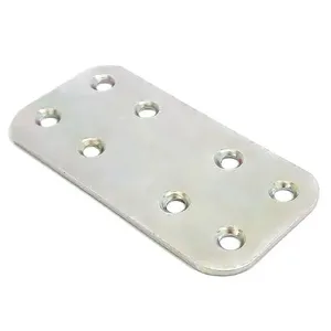 Placa Reta de Junção 2787 Conjunto com 2 Peças em Aço Galvanizado 30x60x2mm para Reforço Ceccarelli Placa Reta de Junção 2787 Kit 2 Peças em Aço Galvanizado 30x60x2mm para Montagem Ceccarelli