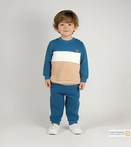 Conjunto Moletom Boy Azul - 1