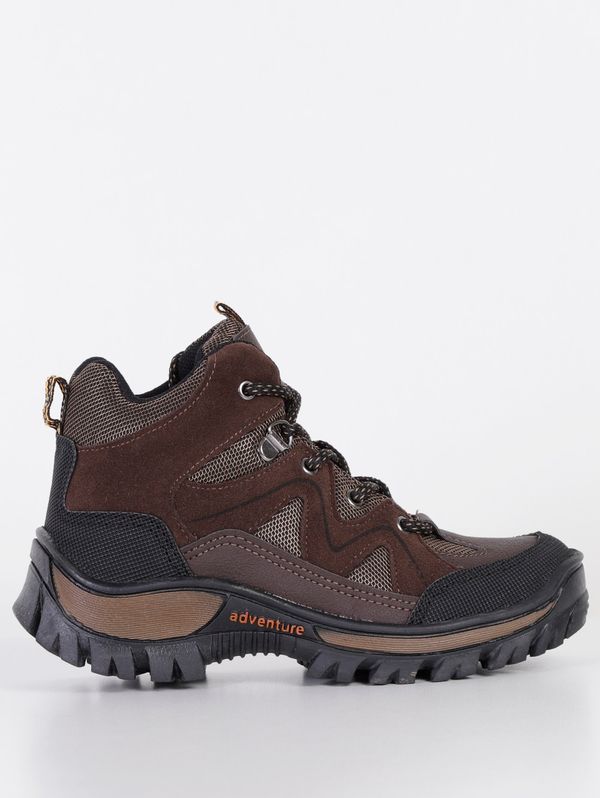 Bota Coturno Infantil Para Menino - Marrom 32