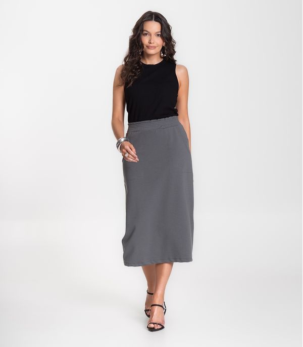 Saia Feminina Select Cinza P