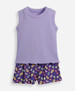 pijama infantil de algodão frutas lupo lilás 8