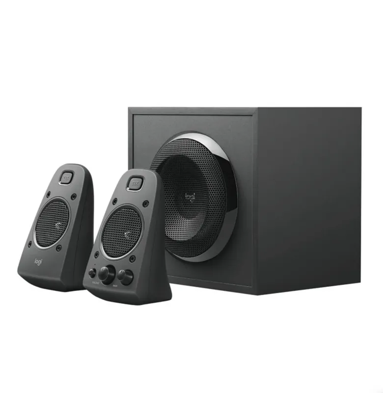 ******Caixa aberta *******Logitech - Z625 Thx 2.1 Entrada Óptica Tv, Consoles De Jogos E Computador Bivolt Pico 400w Rms 110v - Preto