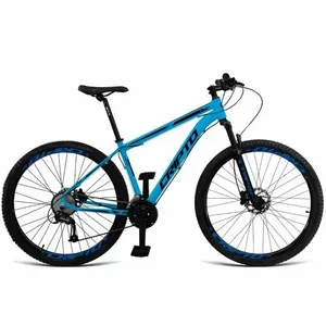 Bicicleta Cripto Start Mountain Bike Aro 29 Quadro Alumínio 24 Marchas Freio a Disco Azul Pantone Preto Cripto Bikes Bicicleta Cripto Start Mountain Bike Aro 29 Alumínio 24 Marchas Freio a Disco Azul Pantone Preto