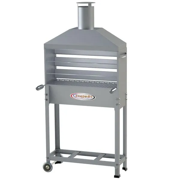 Churrasqueira Com Coifa Itajobi 1,00x53x27 Cm Inox Linha Bar