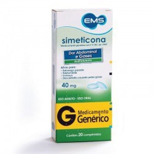 Simeticona 40mg 20 comprimidos Genérico Ems